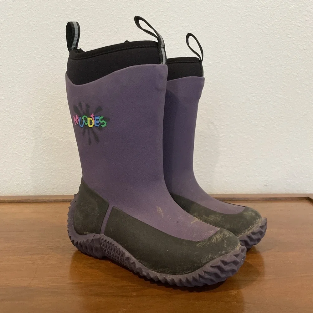 Muddies Wellies Rain‎ Boots Purple Size Kids 12 EU 29